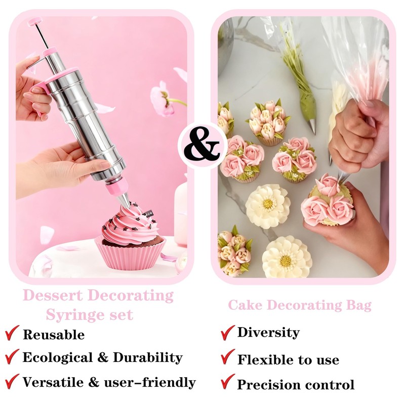 208 PCS Cake Decorating Kit,Baking Supplies with Dessert Decorating Set,Stora... gallery