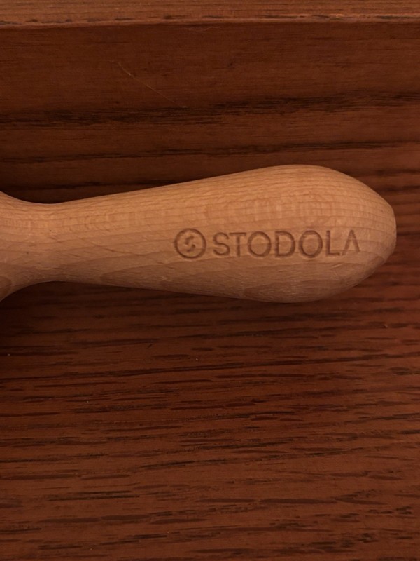 Stodola Wooden Embossing Rolling Pin Rooster Floral Pattern Easy Grip Handle gallery