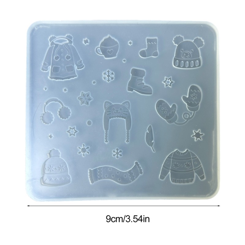 Clay Moulds Silicone Fondant Moulds Winter Clothes Shape Crafting Moulds gallery