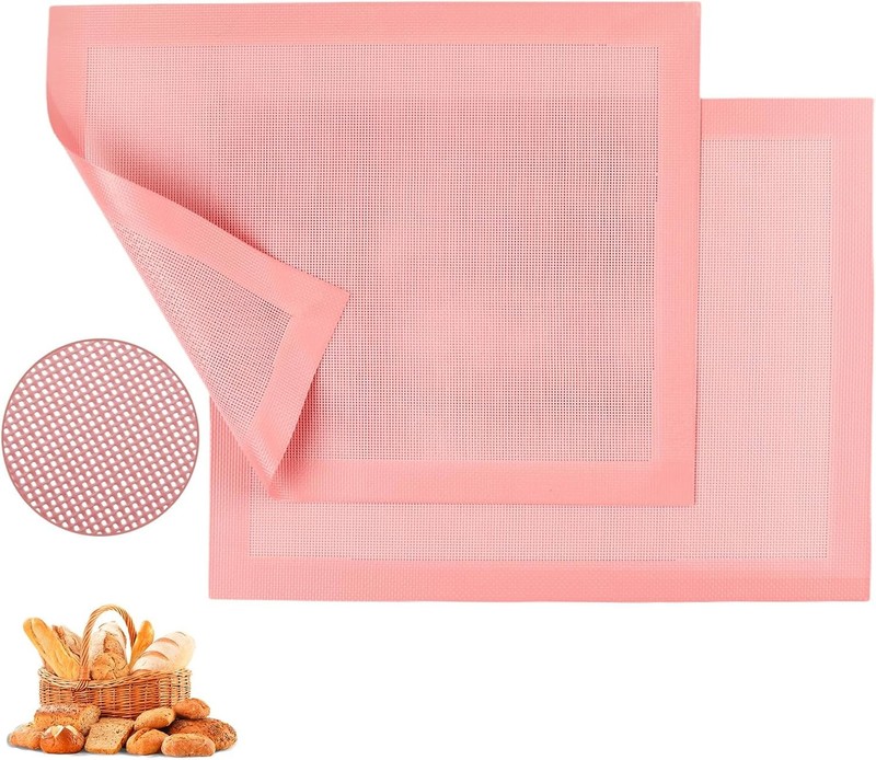 15.7″x11.8″ Perforated Baking Mats, Non-Stick Hollow Out Silicone Mat, Reusable