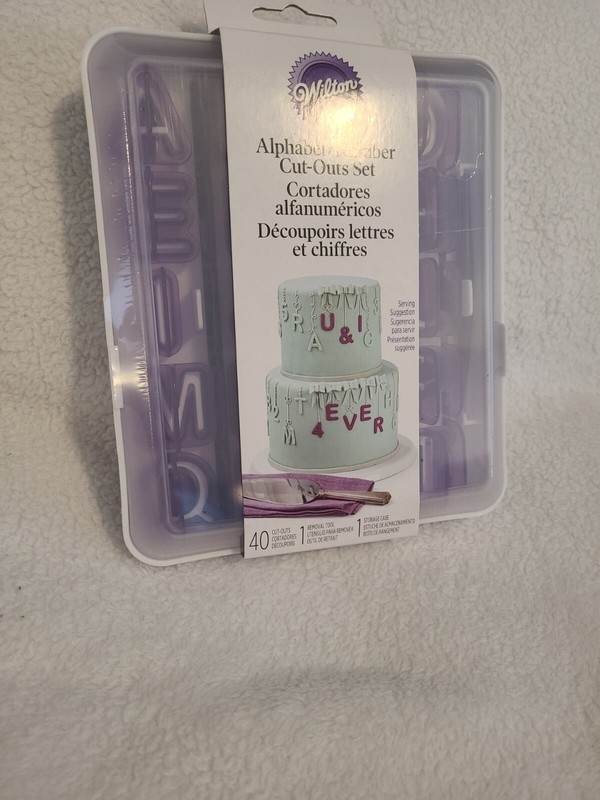 Wilton Cut With Fondant Alphabet/Number Cut-Outs Set NEW IN BOX & SEALED