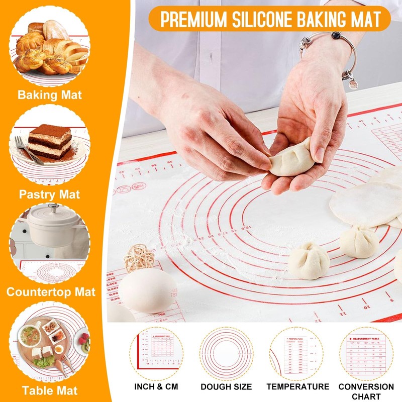 Pasta Making Tools, 10 Piece Wood Pasta Making Kit with 3 Rolling Pins, 1 Gno... gallery