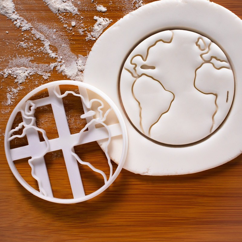Earth Cookie Cutter – planet interstellar climate galaxy world globe geography