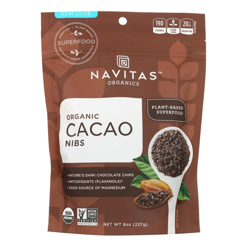 Navitas Cacao Nibs Org 8oz (Pack of 3)