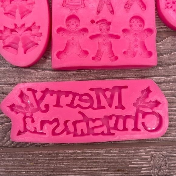 Diy Silicone Mold Christmas Tree Santa Fondant Molds , resin mold diy craft mold gallery
