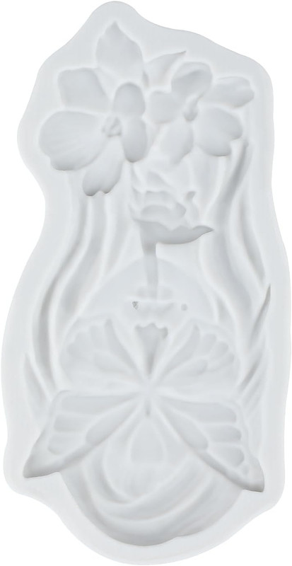 3D Butterfly Woman Silicone Mold Butterfly Woman Face Fondant Molds for Wedding gallery