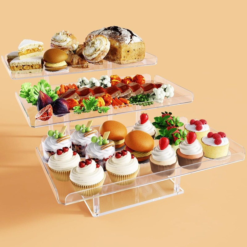 Upgraded Dessert Table Display Set, Acrylic Cupcake Buffet Dessert Stand gallery