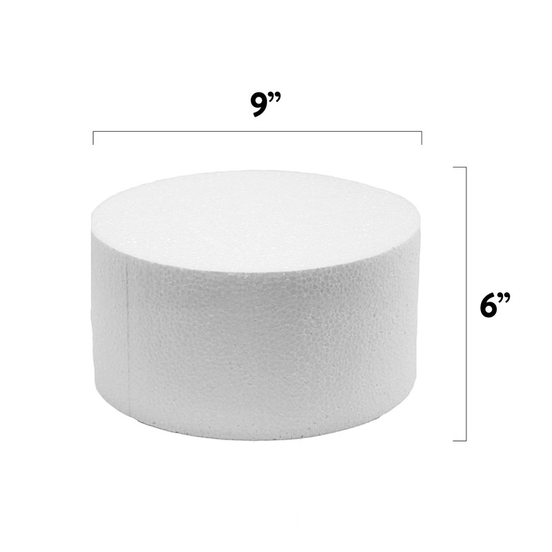 9 x 6 Inch Cake Dummy – Styrofoam Fake Cake for Decorating Display & Practice gallery