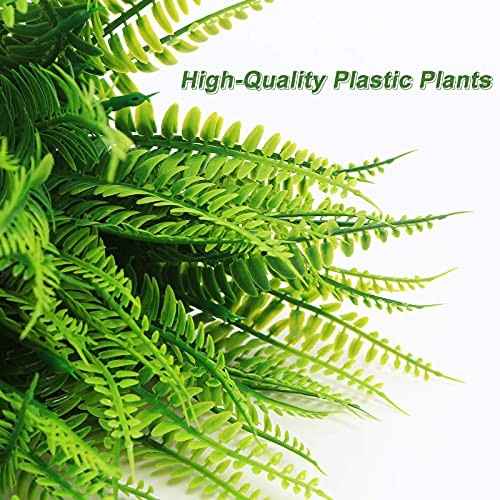 Fake Plants Outdoors - Ferns Artificial Plants for Outdoor Ferns 8 Pcs gallery