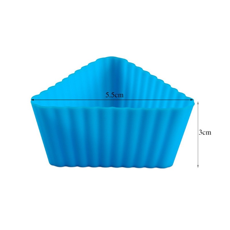 Flexible Orange Silicone Baking Molds Non Stick Oven Safe for Cupcake Muffin gallery