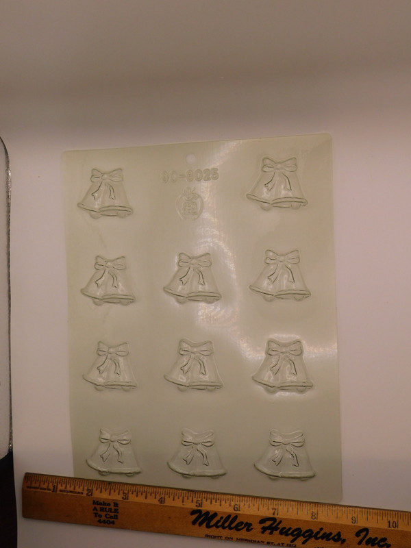 Vintage Plastic Candy Mold Bells CK 90 8025 Wedding Christmas