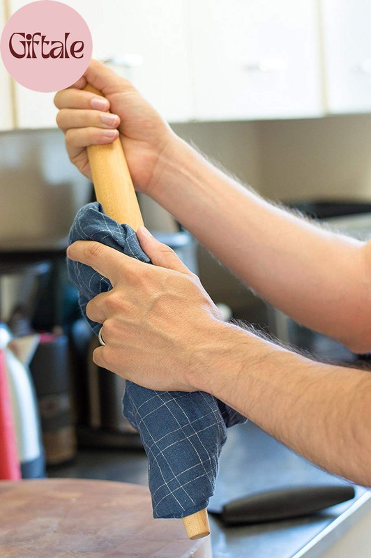 French Rolling Pin – 18 Inch Wooden Dough Roller for Baking Pizza, Pie Crust, Co gallery