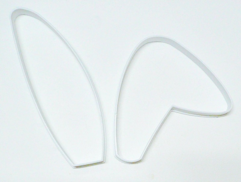 BUNNY RABBIT FLOPPY EAR LONG EARS OUTLINE SET OF 2 EASTCOOKIE CUTTER USA PR3057