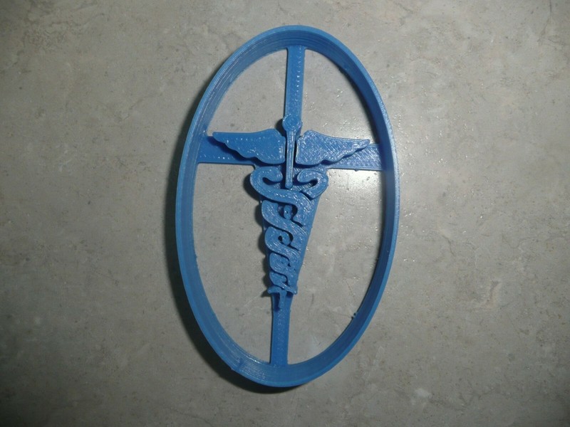 MEDICAL SYMBOL MED PROFESSIONAL HEALTHCARE CADUCEUS COOKIE CUTTER USA PR3788 gallery