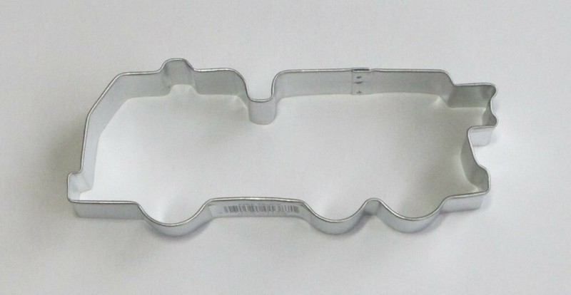5" Fire Man Fighter Engine Truck Cookie Cutter Tin Steel Rescue Vehicle gallery
