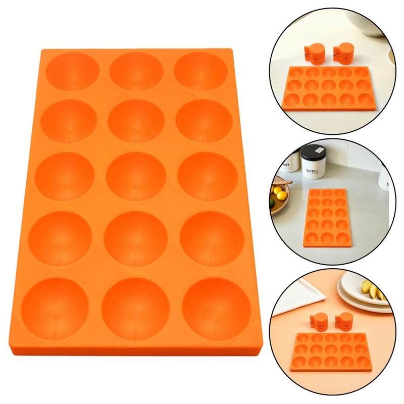 Cake Maker Kit: Food Grade & Non-Stick 2pcs Sphere Shape Cutter Press & 1pc gallery