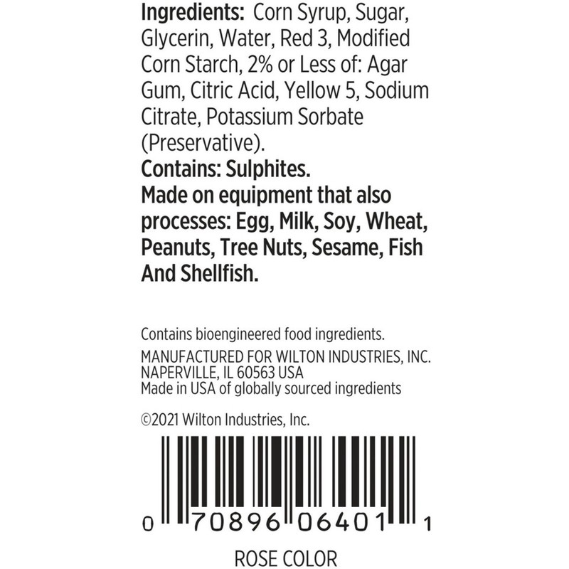 Wilton Rose Pink Food Coloring For Frosting - 1 Ounce (191007659) gallery