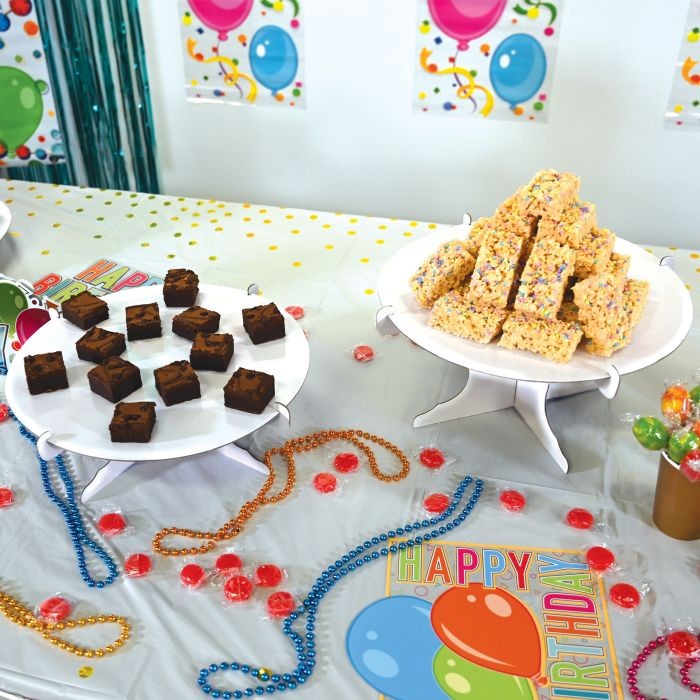Beistle Cardboard 6"x12½" Cake Stands White gallery