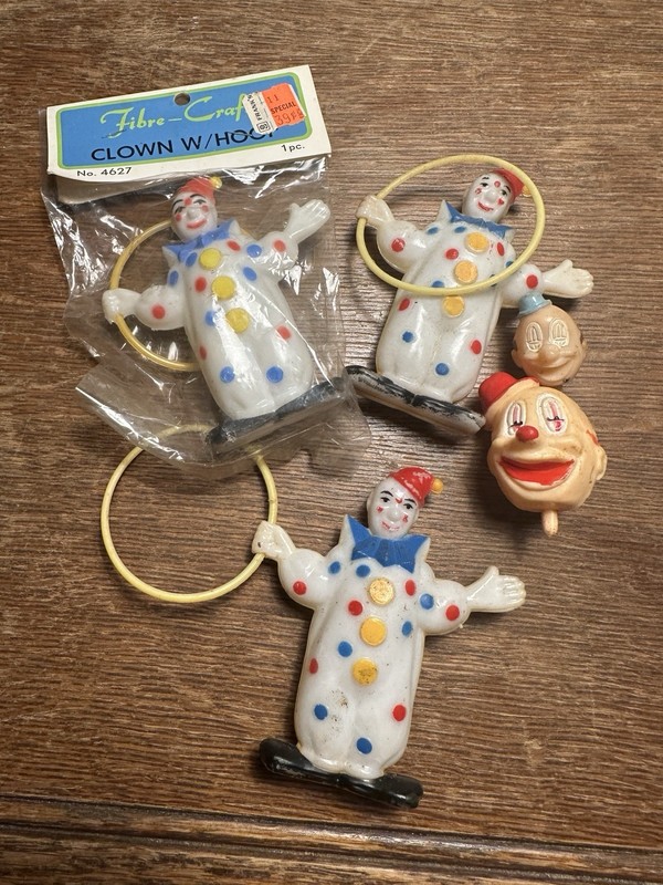 Rare Vintage 60s 70s Cake Topper Lot Wilton Elephant People Christmas Easter Etc gallery