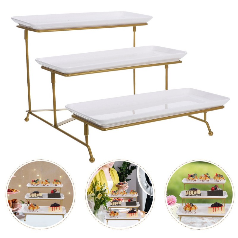 Display Table Buffet Trays Dessert Cupcake Stand Tiered Serving