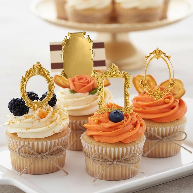 4 Pcs Frame Chocolate Mold Small Silicone Molds Baroque Style Picture Frames Fon gallery