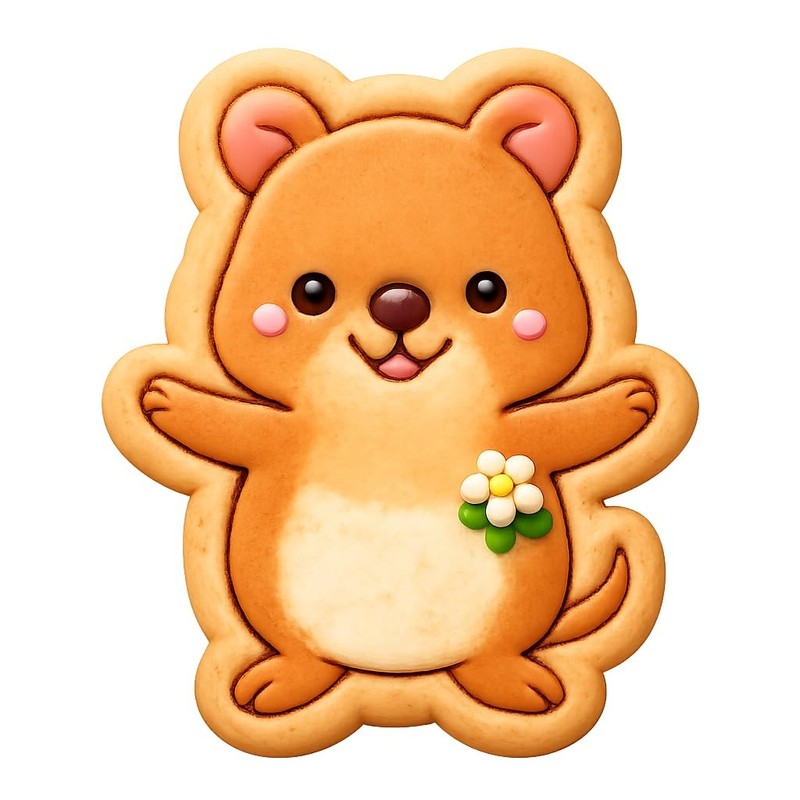 Adorable Quokka Cookie Cutter & Stamp – 4×3.4″ Creative Kitchen Set