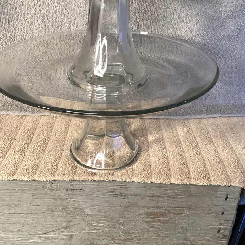 Anchor Hocking Presence 3 tiered glass platter set (HAS 10” BASE INSTEAD OF 13”) gallery