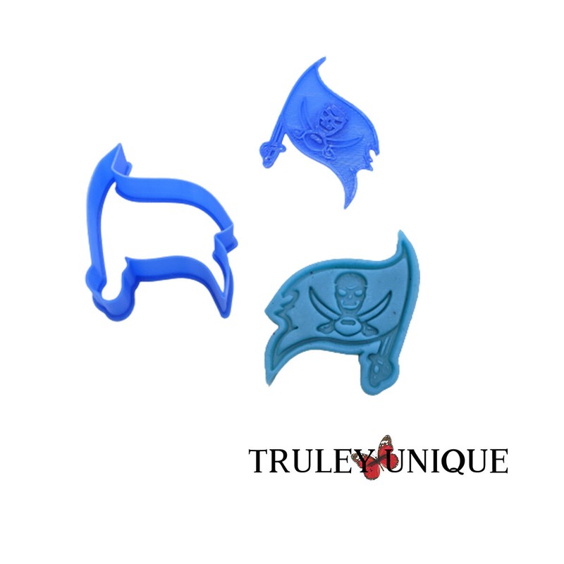 Tampa Bay Buccaneers Cookie Cutter and Embossing Stamp