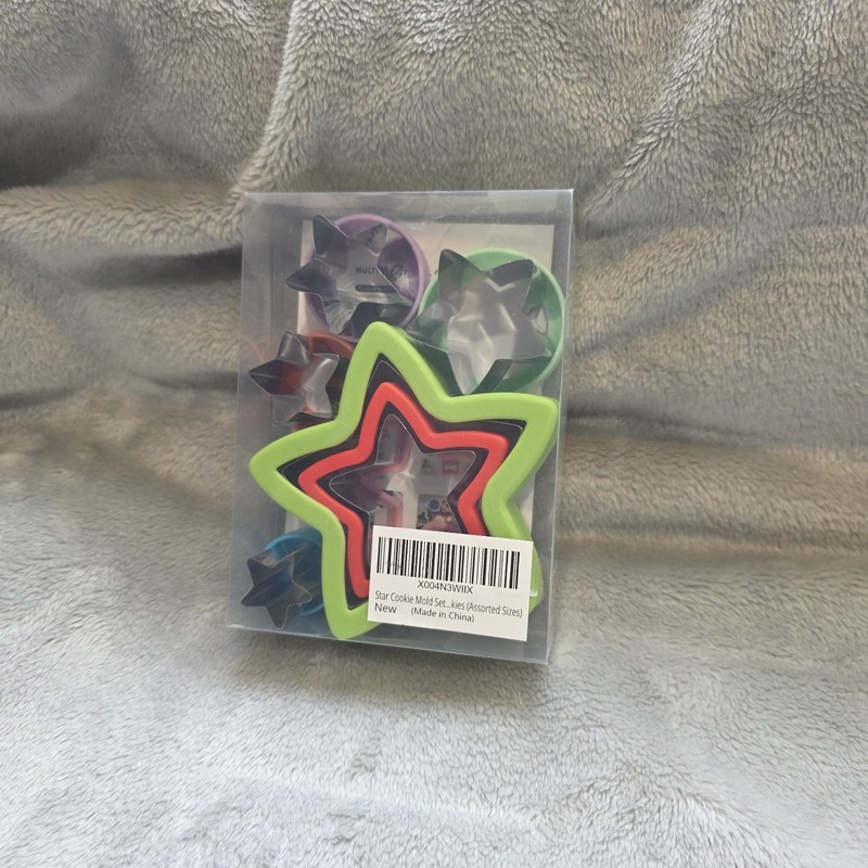 Multi Functional Cookie Cutter. Star Cookie Mold Set. Assorted Sized. 8 Pcs gallery