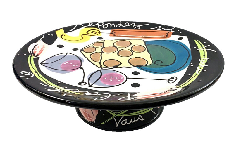With Love Joanne Delomba Lotus Cake Dessert 13” Footed Plate Stand