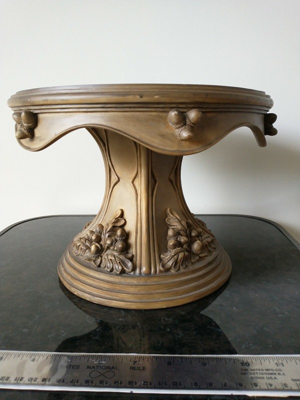 Handmade Heavy Cake Pedestal with Tempered Glass