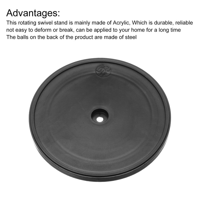 2Pack 4.1" Rotating Swivel Stand Steel Ball Lazy Susan 0.39" White Rubber Ring gallery
