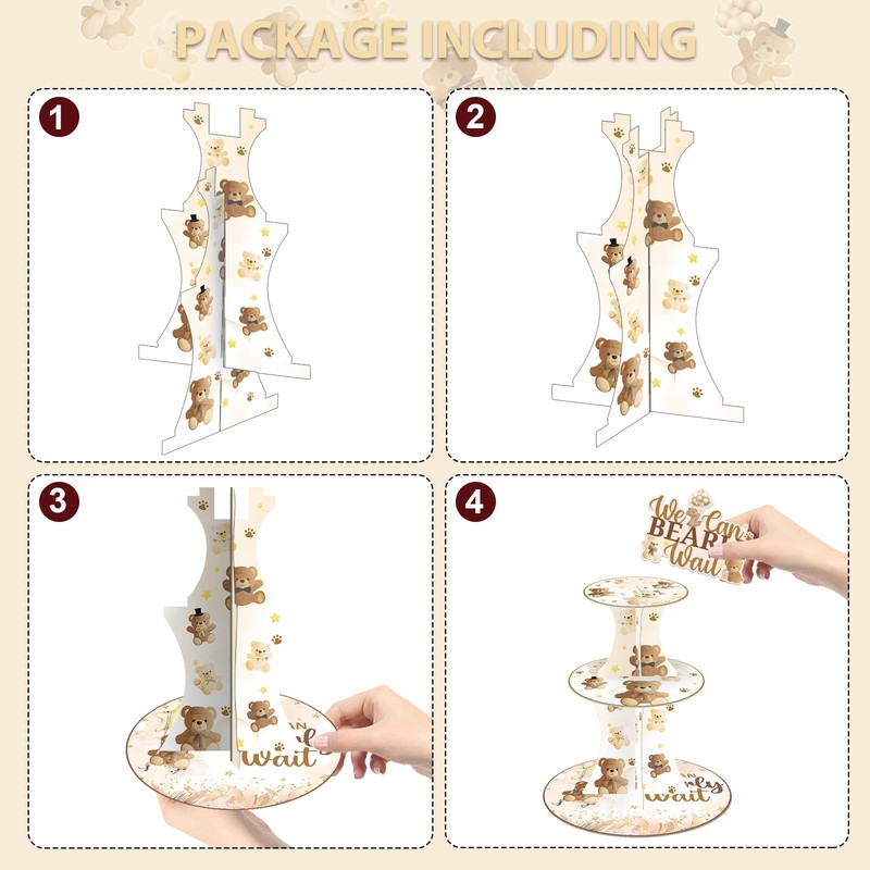 We Can Bearly Wait Baby Shower Decorations - We Can Bearly Wait Cupcake Stand... gallery