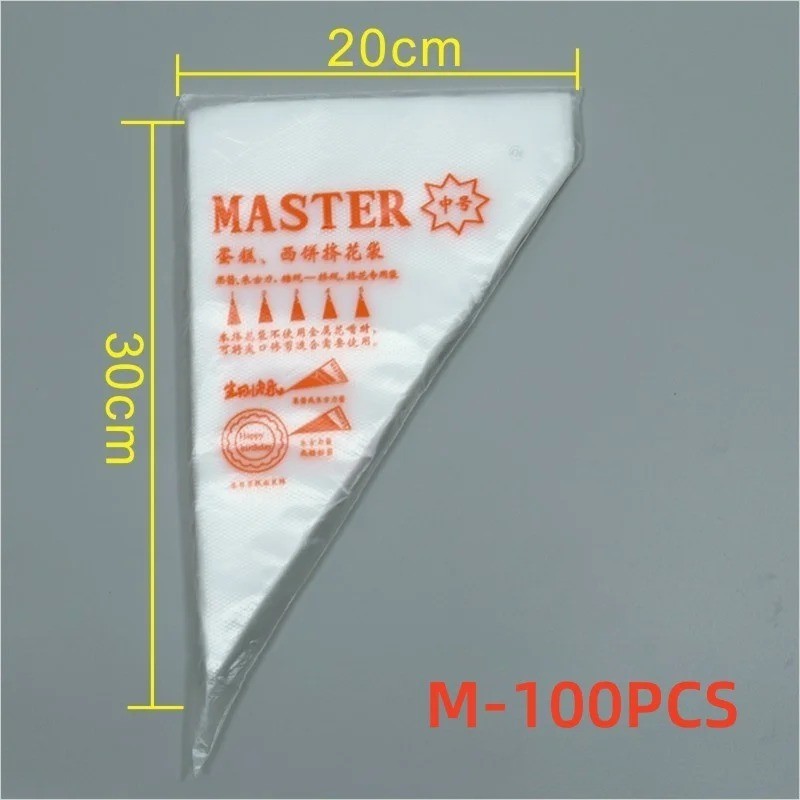100 Disposable Pastry Piping Bags Icing Decorating Bags for Cake Cupcake Cookies gallery