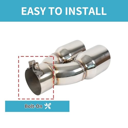 3" Dual Exhaust Tip - 3" Inlet 3.5" Outlet 9.5" Overall Length 3*3.5*9.5 gallery