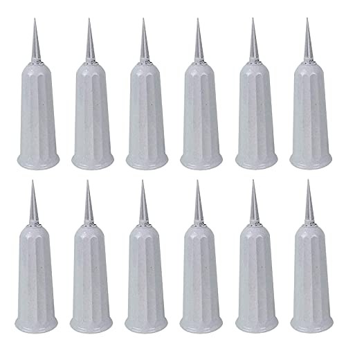 Cemetery Vases with Spikes 12 Pcs Grave Decorations for Flowers Plastic Large gallery