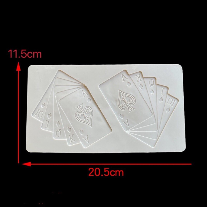 Silicone Playing Cards Poker Mould Chocolate Fondant Sugarcraft Clay Resin gallery
