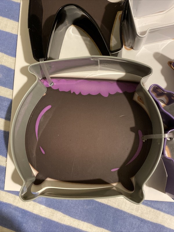Halloween Stainless Steel Cookie Cutters Cat Witch Potion Cauldron Stir Brand gallery