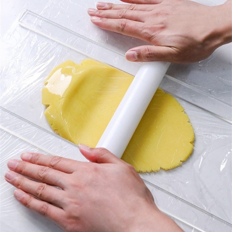 2Pcs Acrylic Biscuit Cake Rolling Tool Balance Ruler Fondant Icing Biscuit6193 gallery