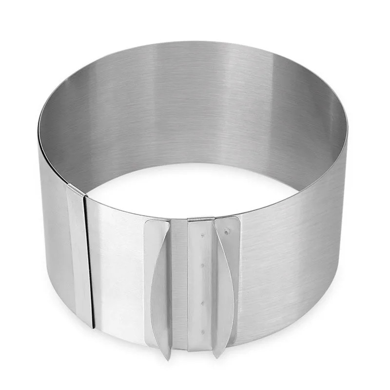 Adjustable round Cake Ring Mold Retractable Mousse Cake Ring Stainless Steel Cir gallery