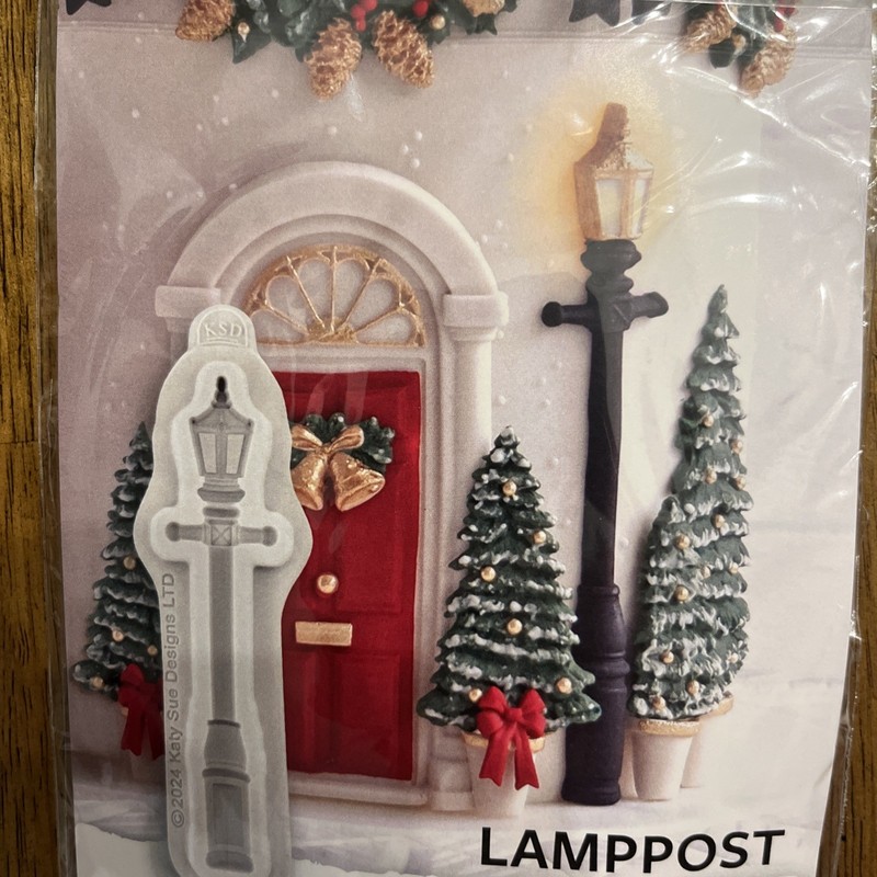 Katy Sue Silicone Mould Christmas Lamppost Cake Decorating & Crafts 5.5” X 1.5”