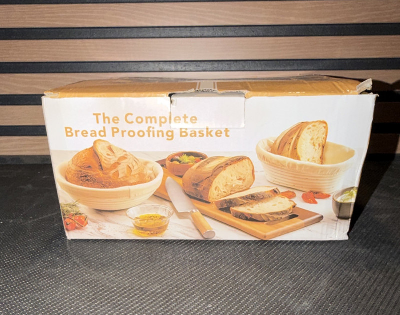 Complete Bread Proofing Basket Set, Beige Wood Plastic, Textured, 1 Pack/7 Items