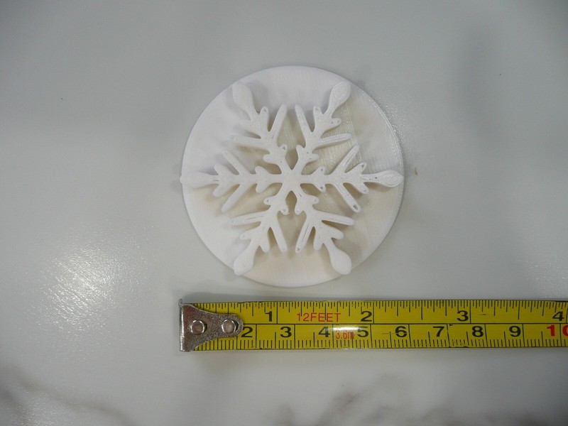 SNOWFLAKE COOKIE STAMP EMBOSSER MADE IN USA PR5557 gallery