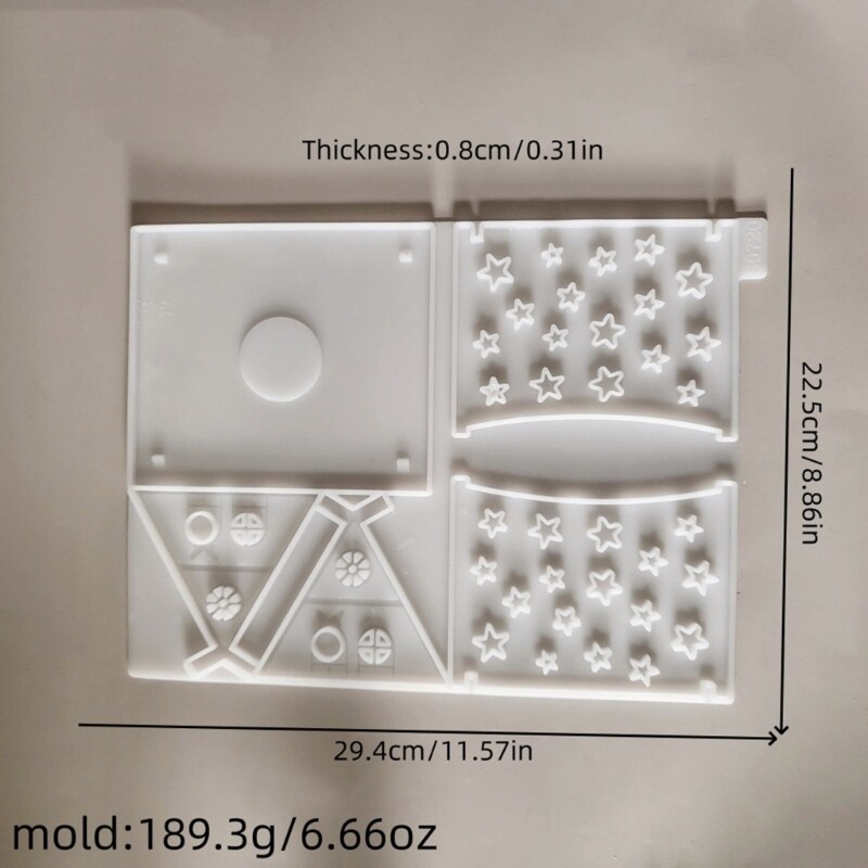 Practical Home Decoration Mold Miniature House Shaped Accessories Silicone Mold gallery