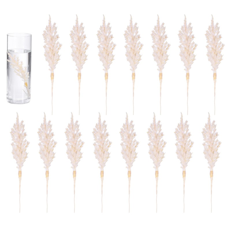 15 Pcs Artificial Frost Velvet Floating Flowers for Centerpieces, Champagne