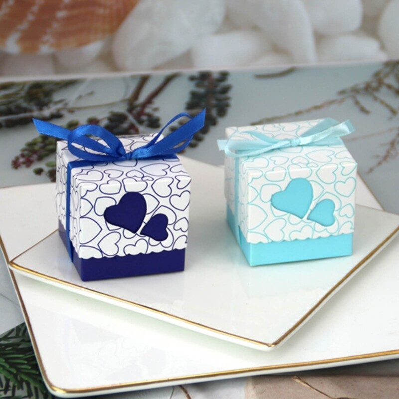 50Pack Paper Candy Boxes, Mini Wedding Boxes Love Heart Party Treat Boxes gallery