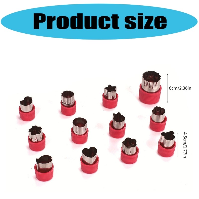 Pack of 12 Biscuit Molds Small Cookie Molds Various Shape Biscuit Cutter gallery