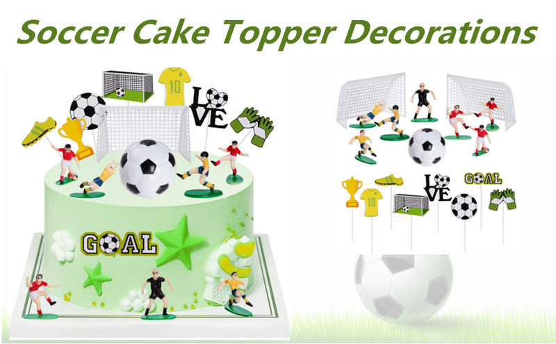 18 Pieces Soccer Cake Topper Decorations Soccer Ball Cupcake Topper Soccer gallery