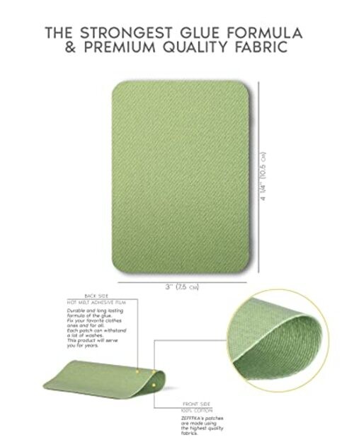 Premium Quality Fabric Iron-on Patches Inside & Outside 1-Pack Multicolor gallery