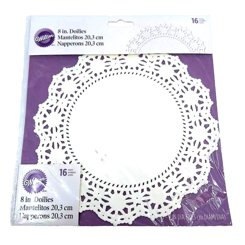 Wilton 8″ Doilies White 16 Ct Size 8 IN 16 Pack by Wilton Enterprise